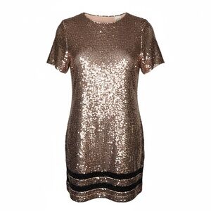 Sequin Short Sleeve Dress